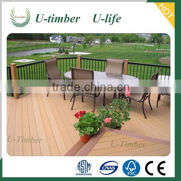 Modular wood composite decking cheap pvc decking