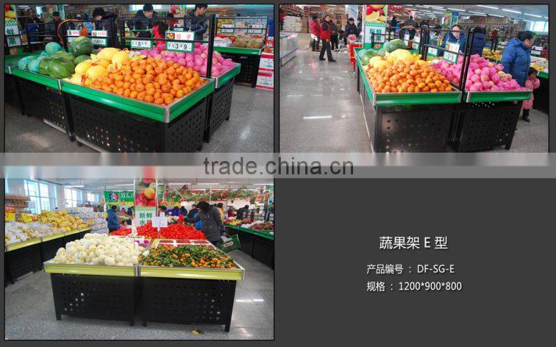 APEX angle adjustable supermarket display shelves for vegetable