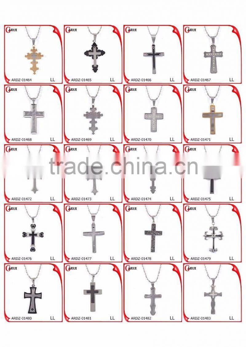 Custom logo wholesale cross pendant bulk sale believer cross pendants with diamonds