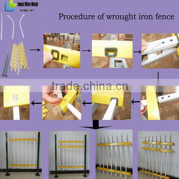 High quality iron fence with spears