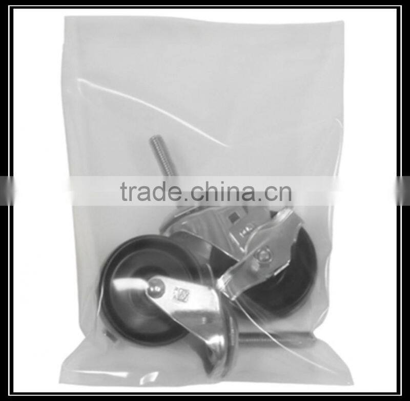 wholesale customized clear ldpe flat bag with open top