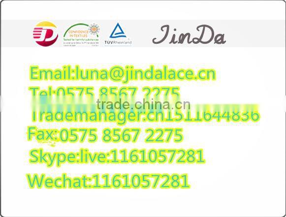 2015 Hot Selling Black Nylon Lace Fabric for Dubai Lady's Dress