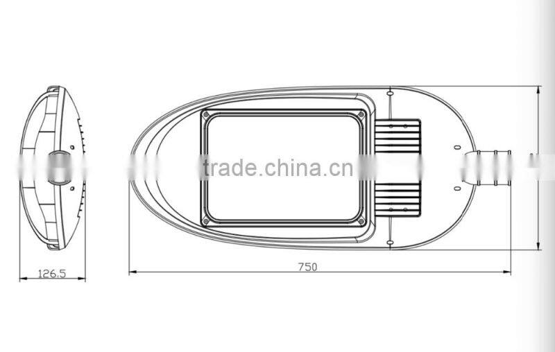 street light housing Aluminum material high lumen Bridgelux chip IP65 waterproof
