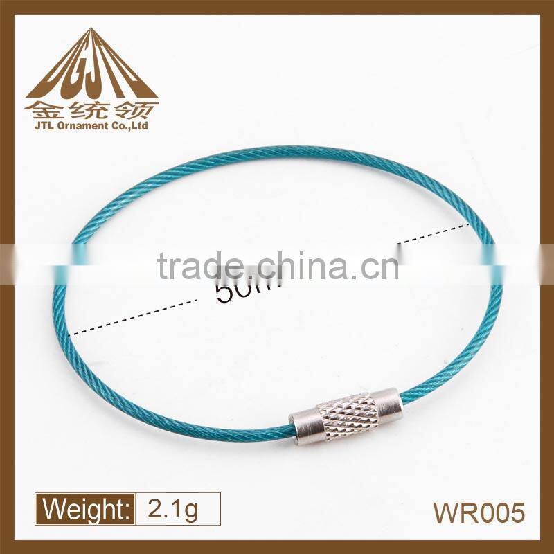 Fashion metal high quality 1.5mm braided stainless steel wire rope