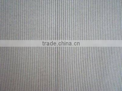 white T/C rib knit fabric