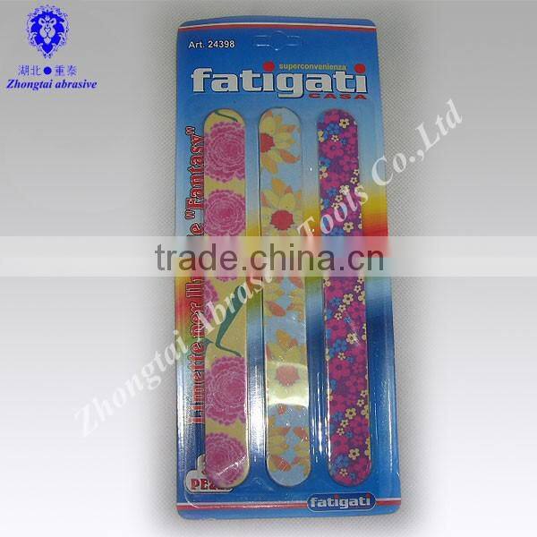 FASHION Colorful Nail File Beauty Manicure Set with many sizes