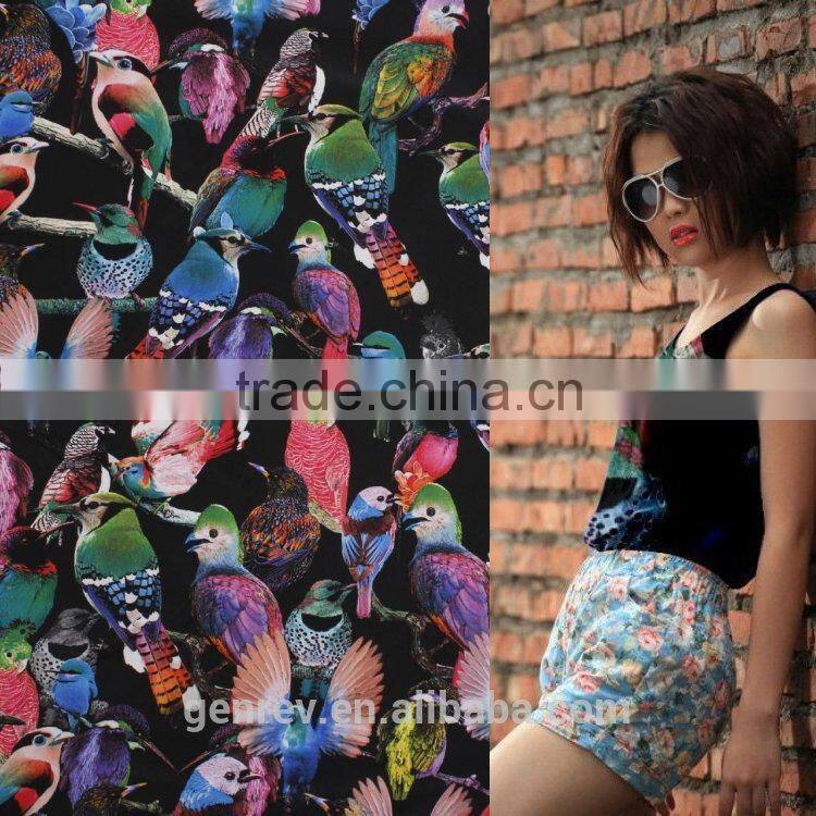 digital print polyester fabric factory direct sale fabric printing poly knit fabric