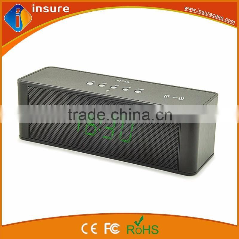 2016 shenzhen factory best portable wireless speakers with clock display