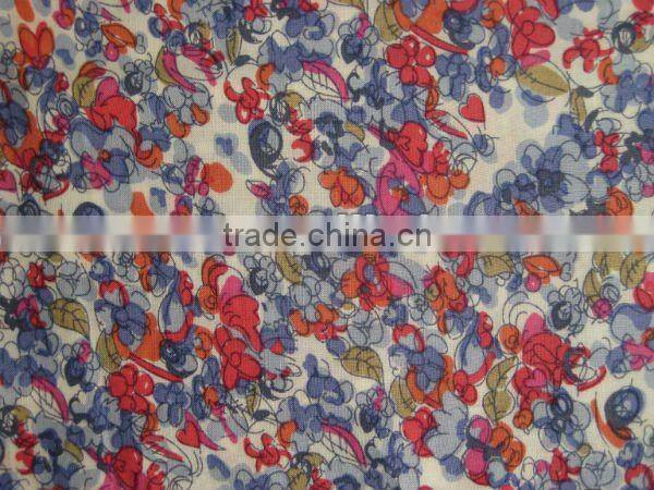 100 rayon printed fabric