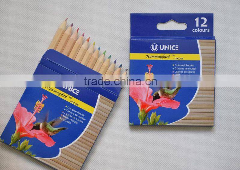 3.5" Wooden Barrel Mini Colored Pencil