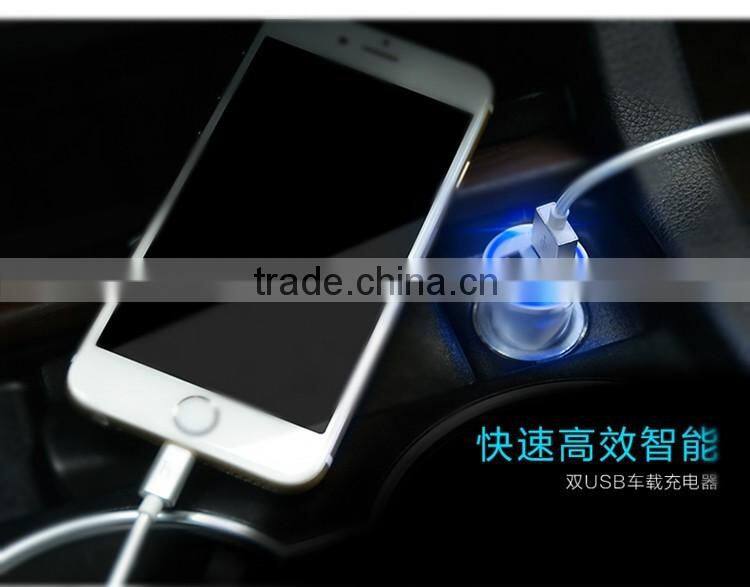 REYON PC fireproof mini dual usb 2.4A car charger for asus vivobook with LED indicator