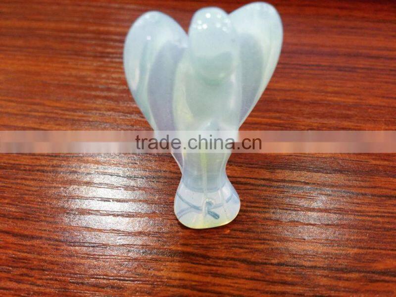 Many sizes with Natural hand Carved Opalite Angels