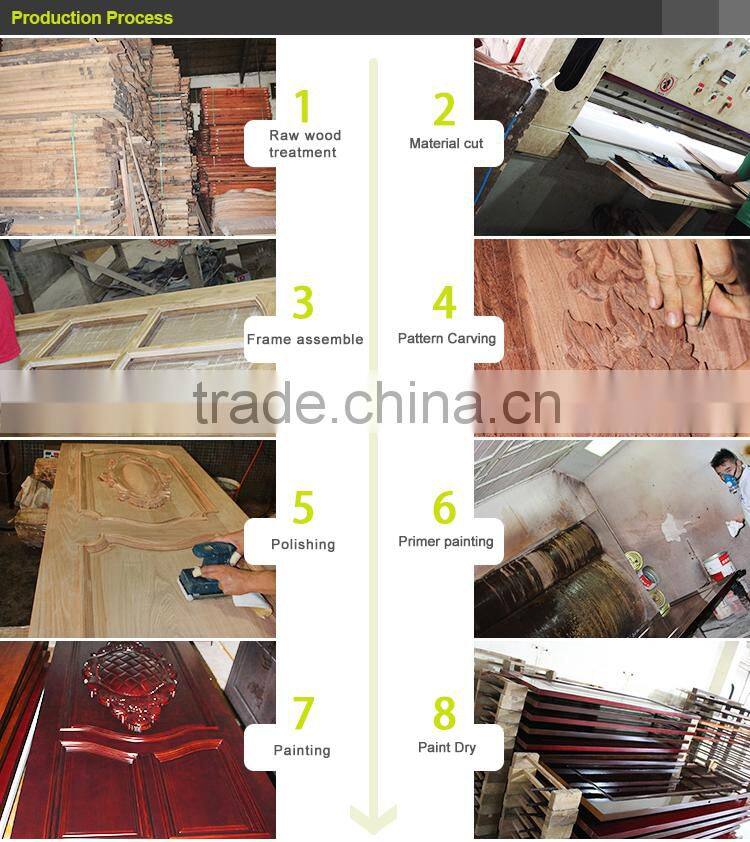 simple teak solid wood main modern interior door designs models