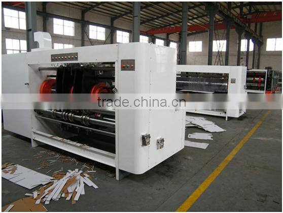 High speed automatic feeding corrugated carton box printing slotting die-cutting machine