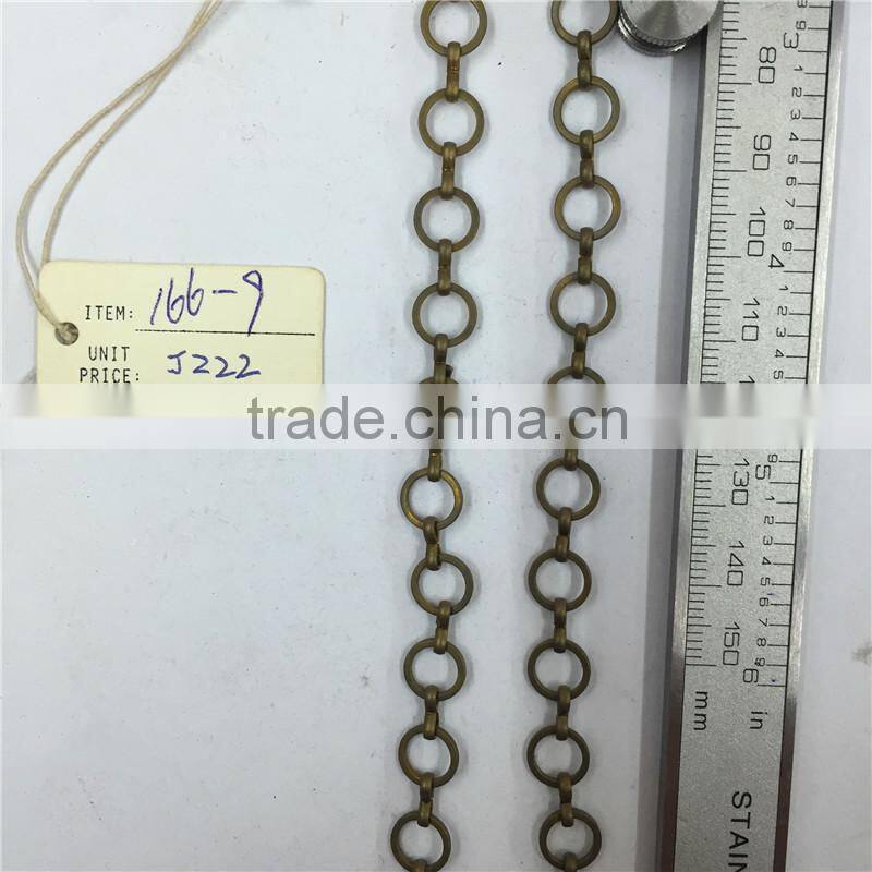 Popular decorative brass handmake chain,Square ellipse chain.Clothing chain, waist chain, bag chain, key chain