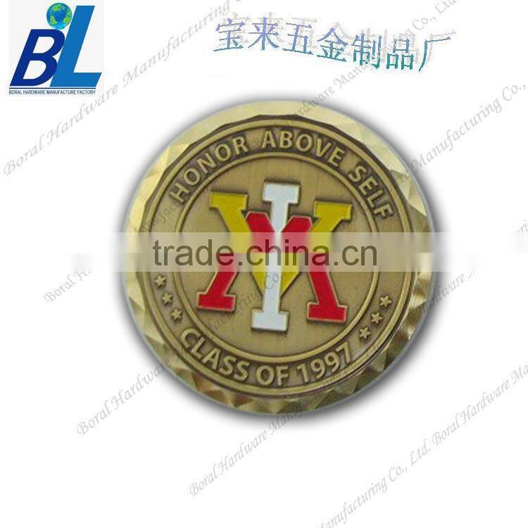 Colored alloy design souvenir coin for sale