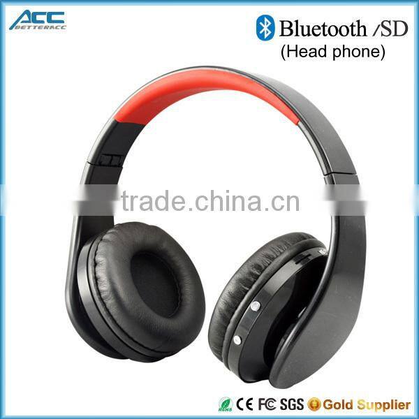 2015 New Bluetooth Wireless Stereo Headphone with Sd Card Slot