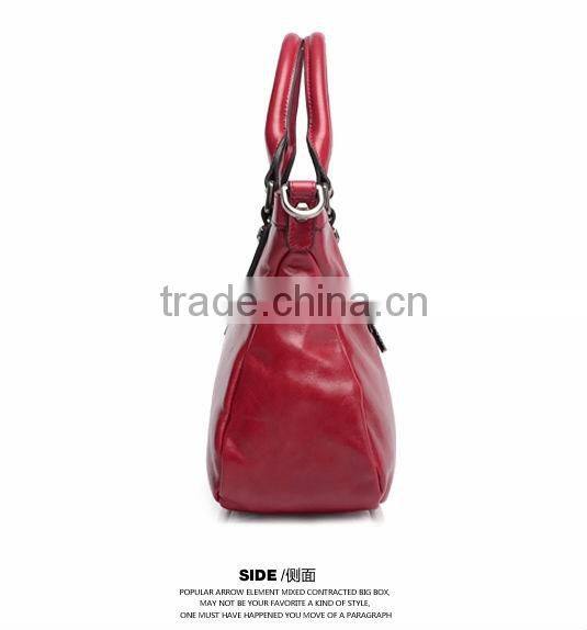 Wax oil bag 2014 leather shoulder handbags