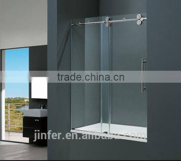 Stainless Steel Sliding Shower Door Doube Rollers