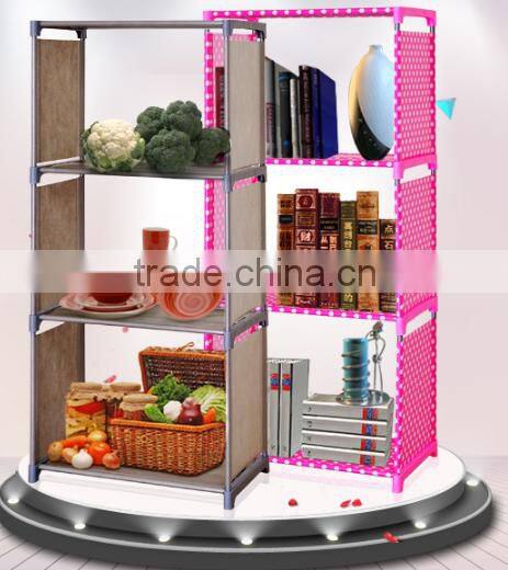 Best sell easy assemble folding furniture book rack design
