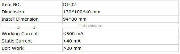 China Supplier DJ 02 Intelligent Auto Relock Electric Rim Lock