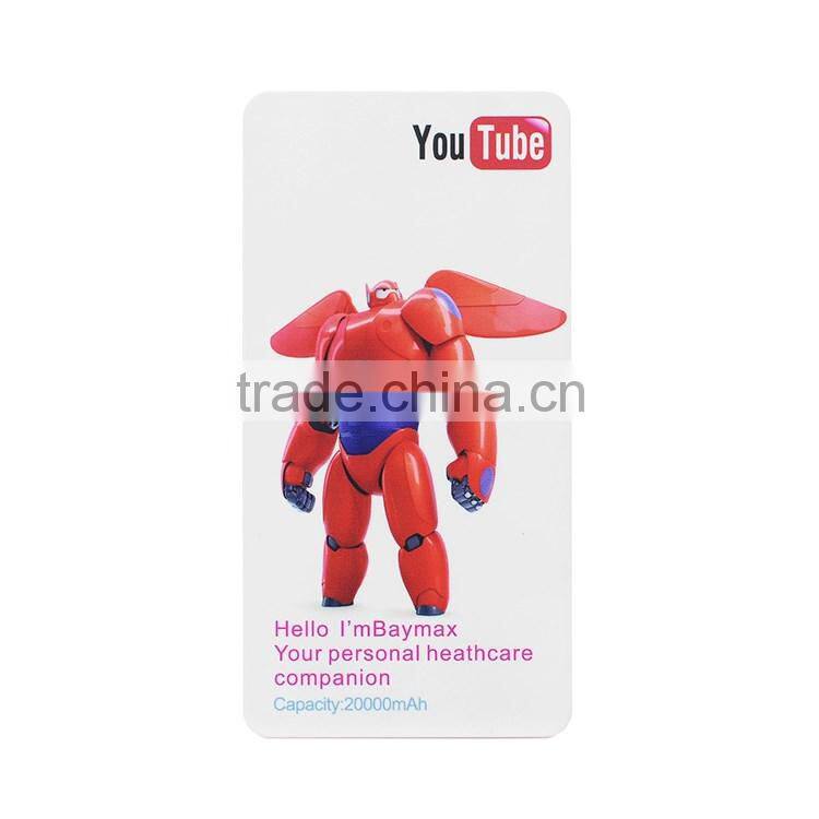 Wholesale full capacity cartoon figure credit card power bank