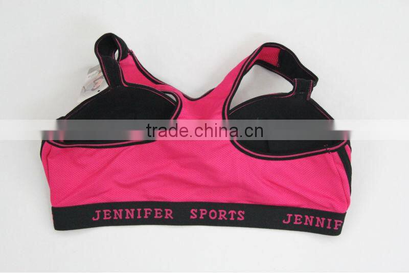 Contrast Color High Quality Ladies Sports Bra