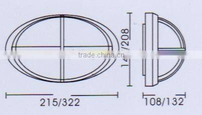 Factory sale e27 bulkhead lamp 60w