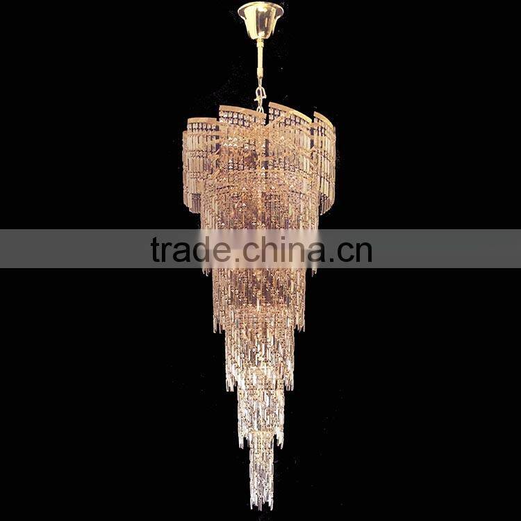 Classic hallway crystal pendent light fittings for restaurant