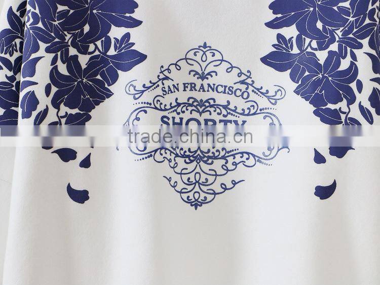 Winter new Korean Women o-neck long-sleeved sweaters printing no zipper hoodie jacket