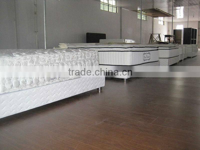 Grey Aglaia king spring mattress with euro-top