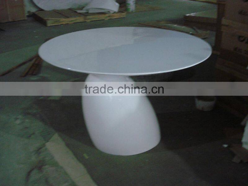 restaurant stylish fiberglass parabel dining table