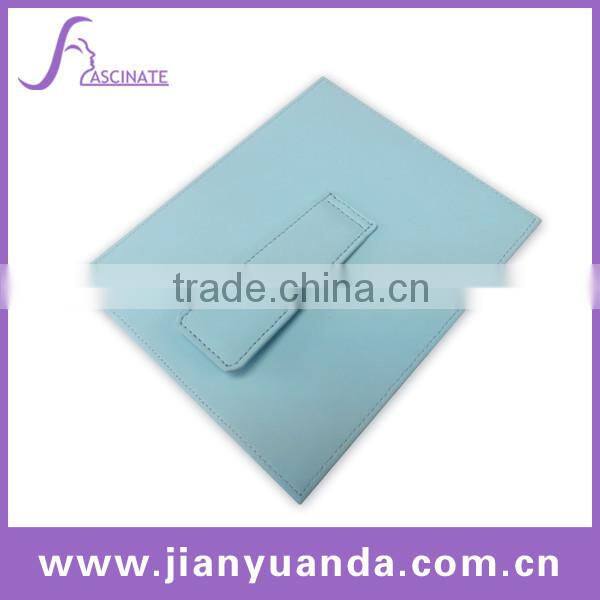 Faux Leather foldable square makeup mirror