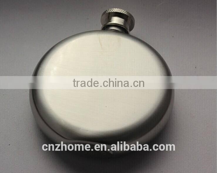 3oz&5oz stainless steel hip flask of rounded style,304 stainless steel
