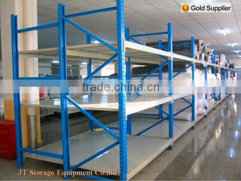high quality long span warehouse rack shelving system for weaving factory