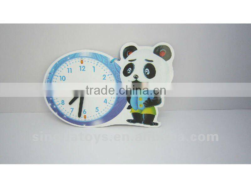 Beauty cat yellow and pink AIDS clock