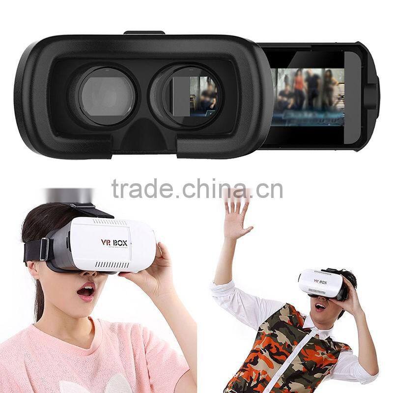 2016 New Arrive 3D VR Box Virtual Reality Glasses Cardboard Movie Game for Samsung IOS iPhone