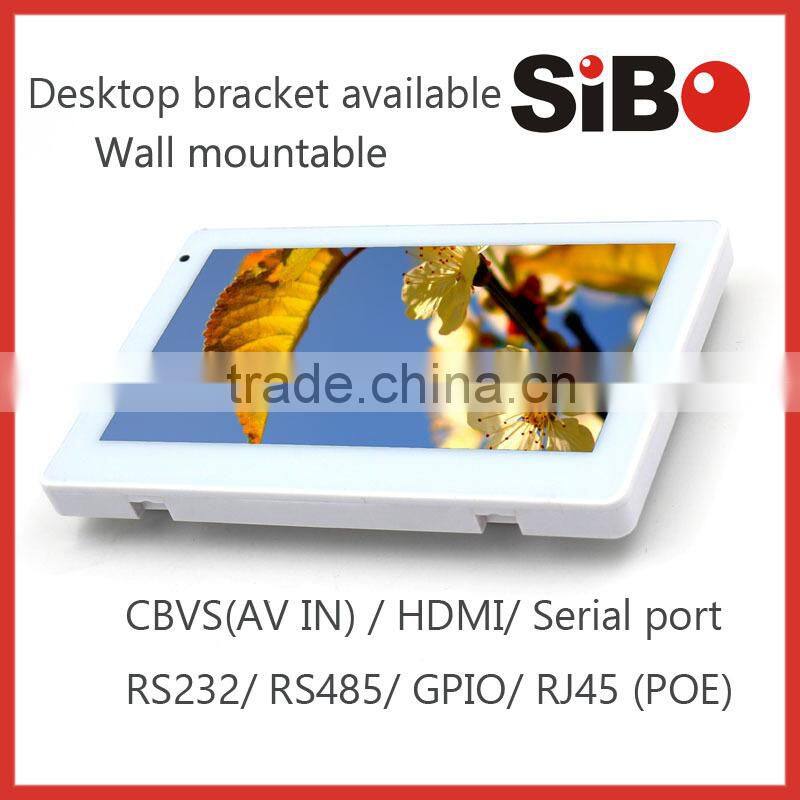 Room Controller 7 Inch Mini Android POE Touch Tablet With GPIO Input/Output