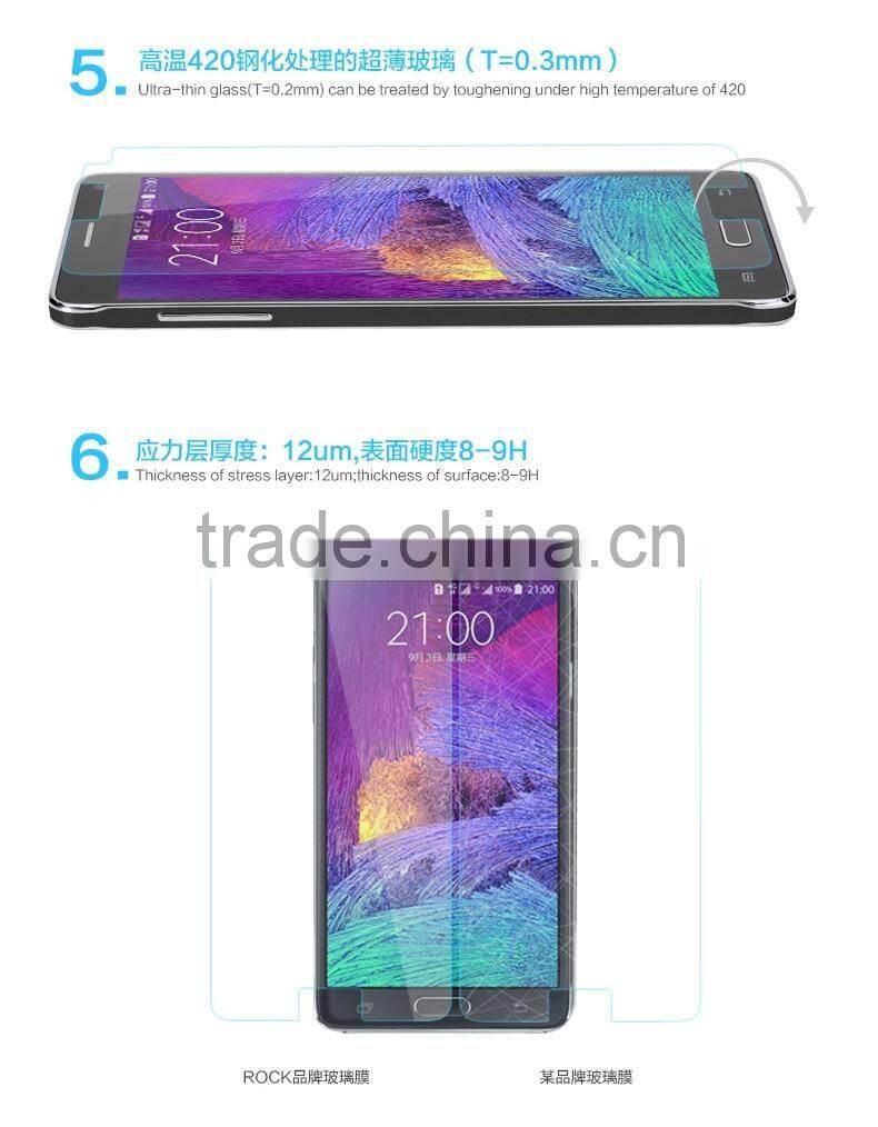 2.5D Tempered Glass Screen Protector For Samsung Galaxy Note 4 N9100 5.7" Phone Outer Screen Protector