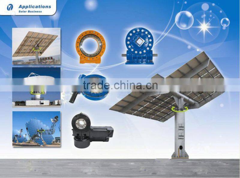 non-standard slew drive with helical gear for solar tracking system rotating parts
