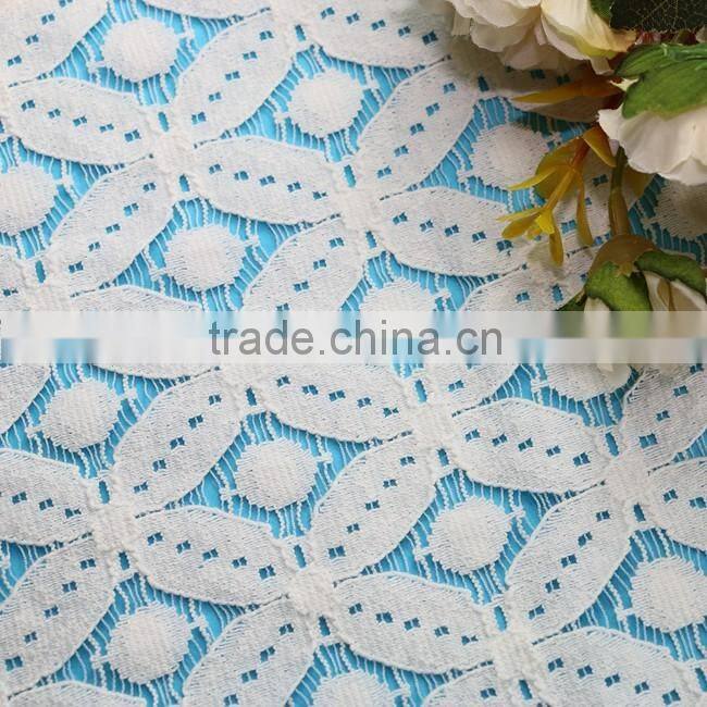 textile Fancy flower cotton nylon lace manufacturer full lace george lace fabric