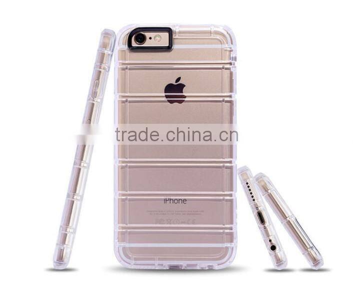 TPU transparent clear shockproof mobile phone case for iphone 6