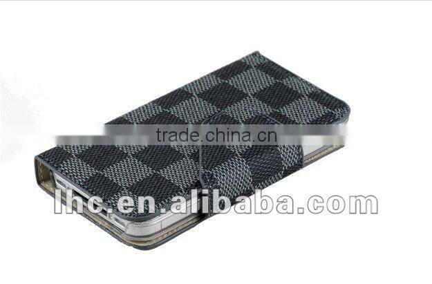 fashion design leather for iphone4 cover with deautiful appearance