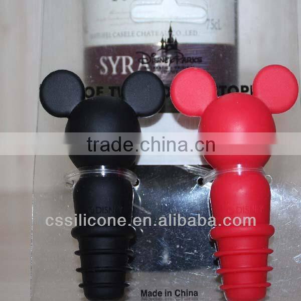 silicone wine bottle stopper,cute bottle stopper for party,fancy bottle stopper for bars,bottle plug