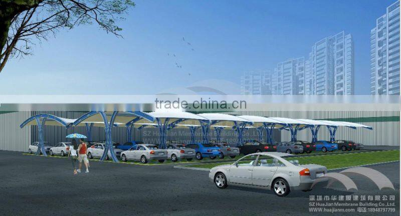 Modelling diversity new membrane structure Parking Shed ETFE PTFE