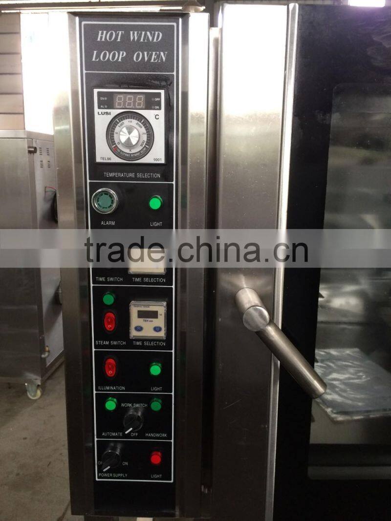 BOSSDA Energy Saving industrial 10trays electric convection oven