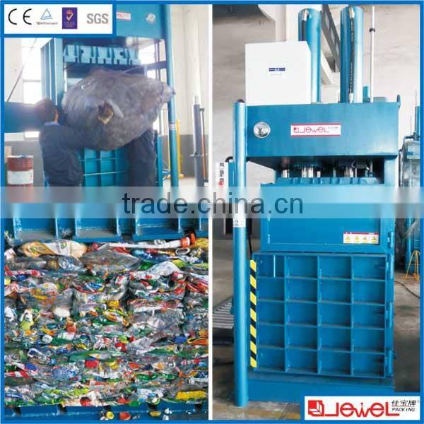 Vertical hydraulic PET hard plastic baler machine press compactor