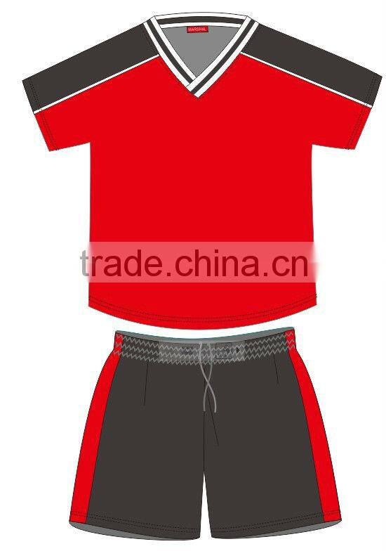 Pink soccer jersey for children customized soccer uniforms boy/girls/kids football jersey manufacture