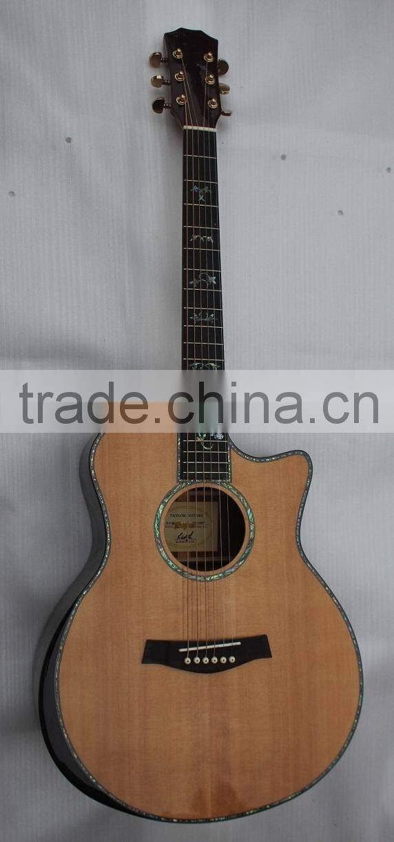Weifang Rebon 39 size tayla acoustic guitar with armrest body