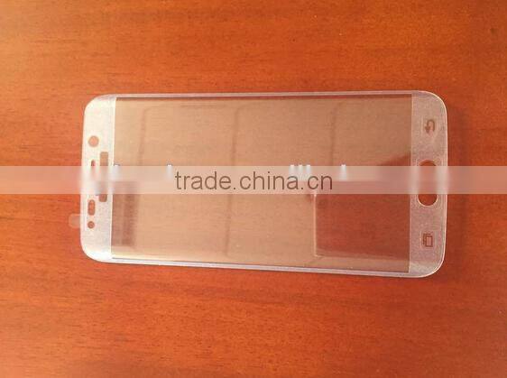 wholesales tempered glass screen protector full curved cover film for samsung s6 edge s6